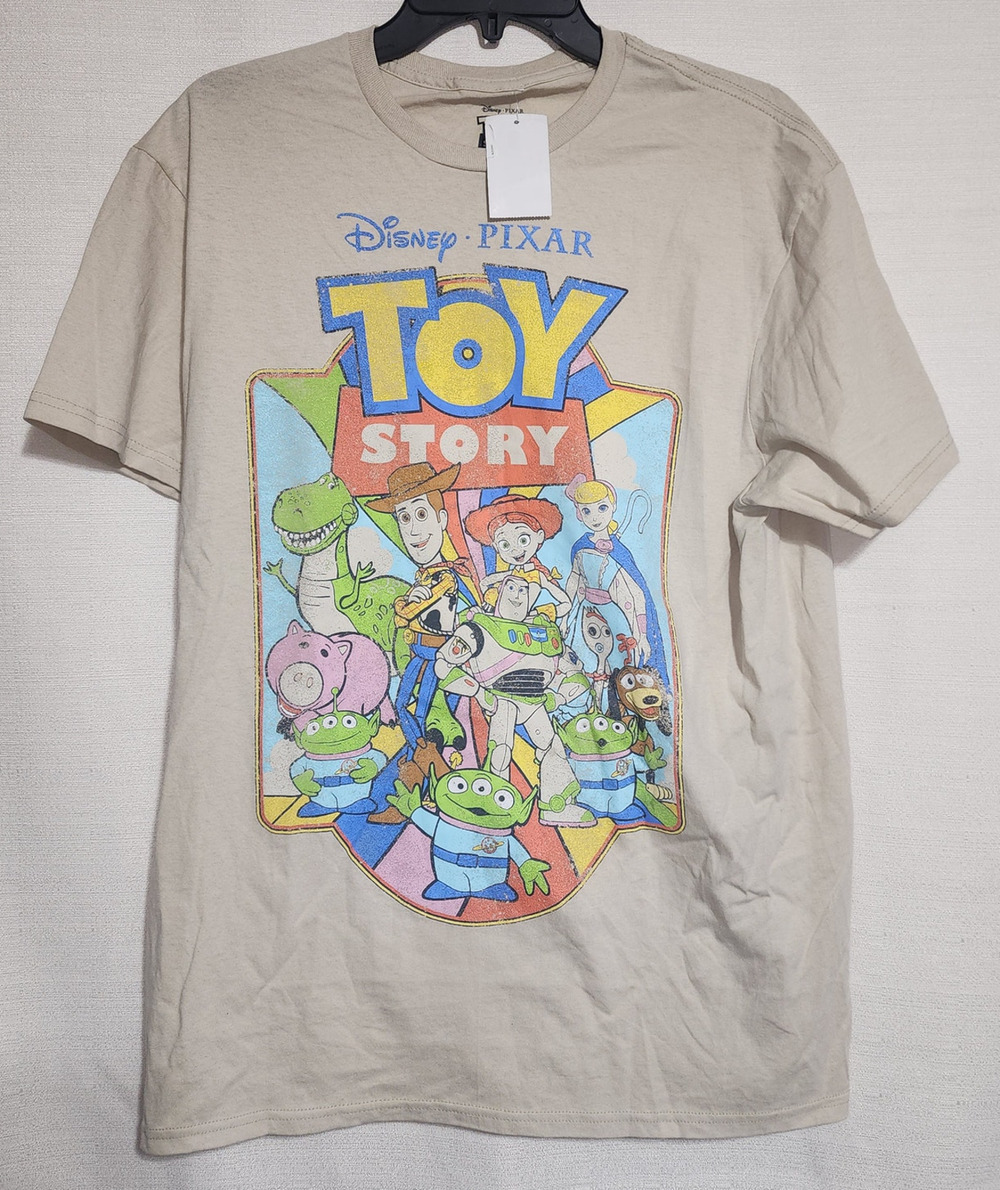 Pixar's Toy story men's large shirt faded graphic